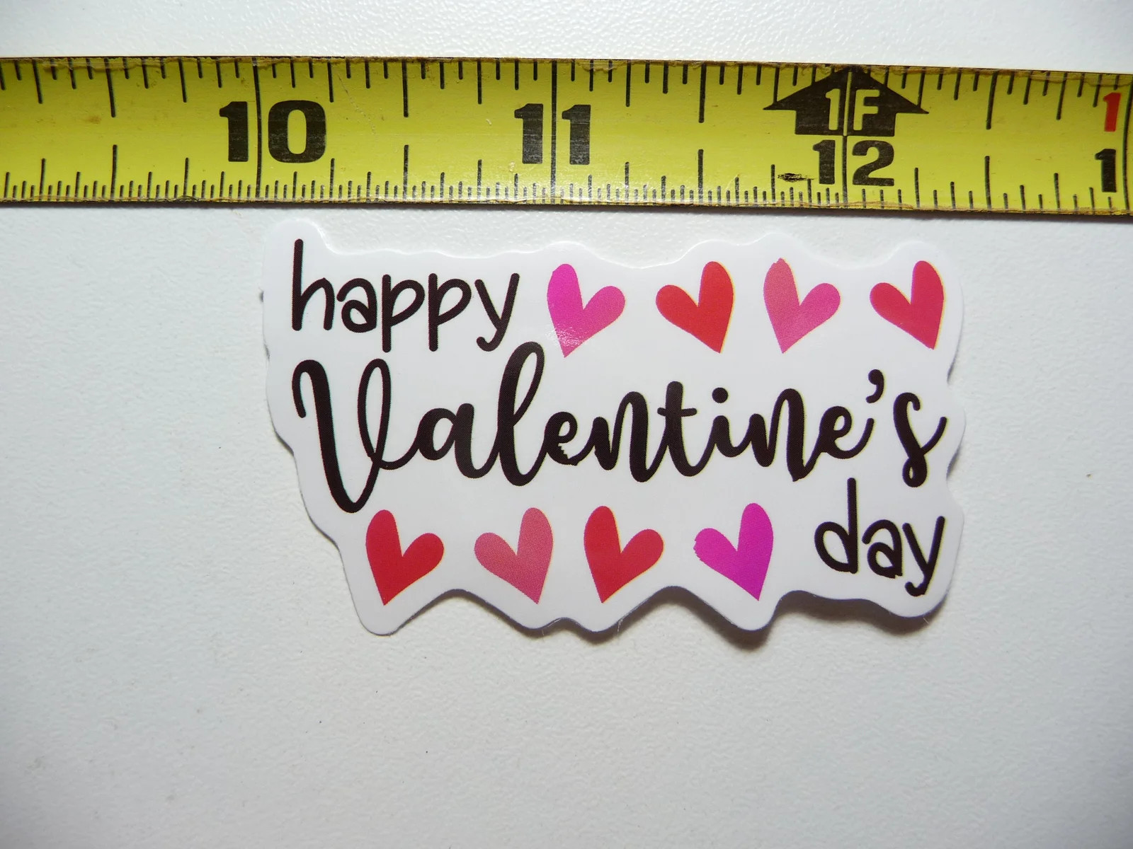 HAPPY VALENTINES DAY 8 HEARTS SMALL STICKER DECAL FAMILY MOM DAD SON DAUGHTER