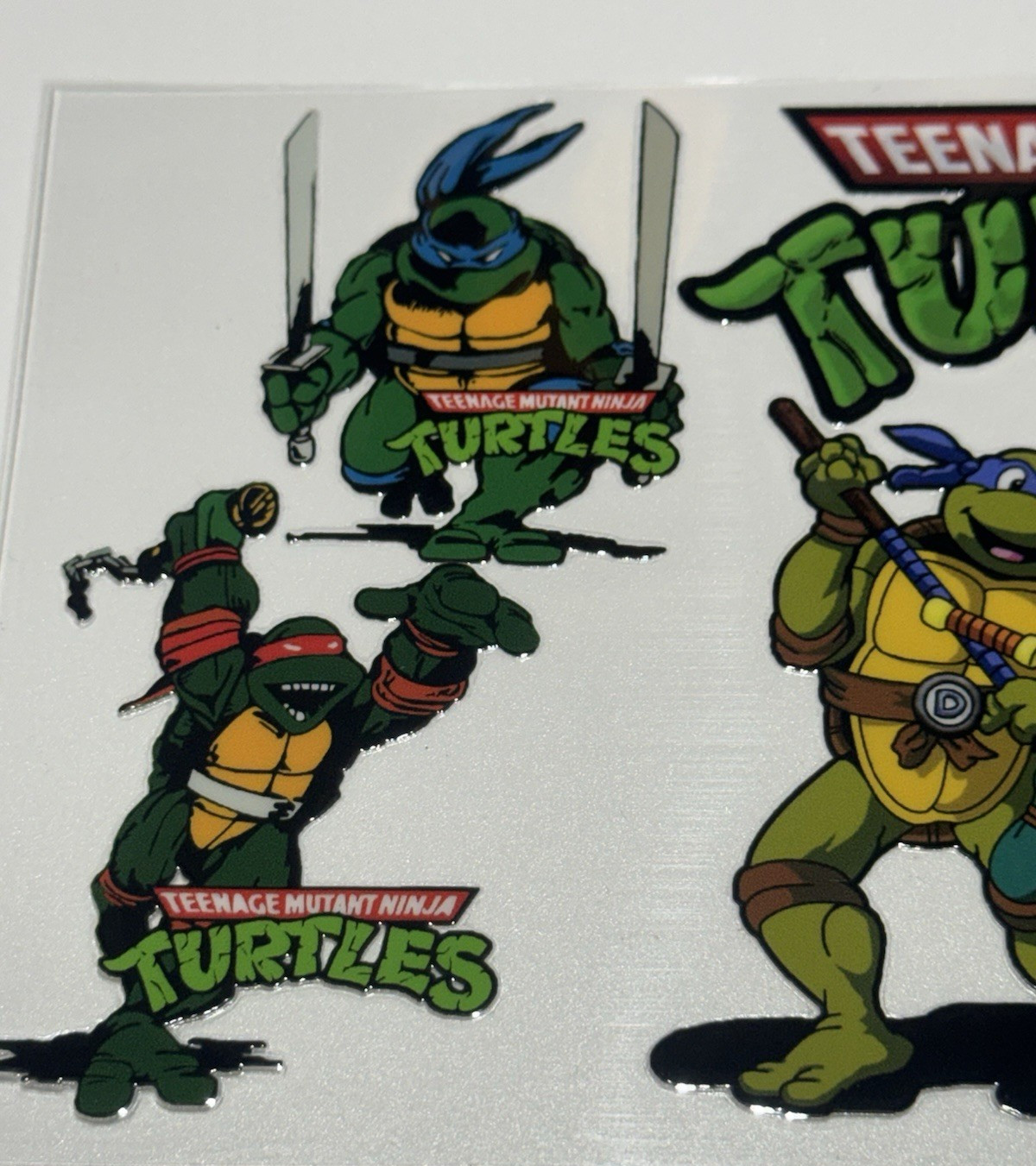 4 Cup Wraps Teenage Mutant Ninja Turtles UV DTF Assorted Set for 16 oz Cups TMNT