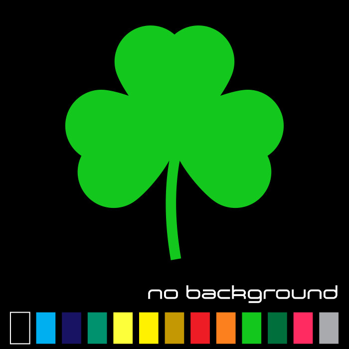 Clover Sticker Vinyl Decal – Irish Shamrock Lucky Ireland Leaf Wall Car Window