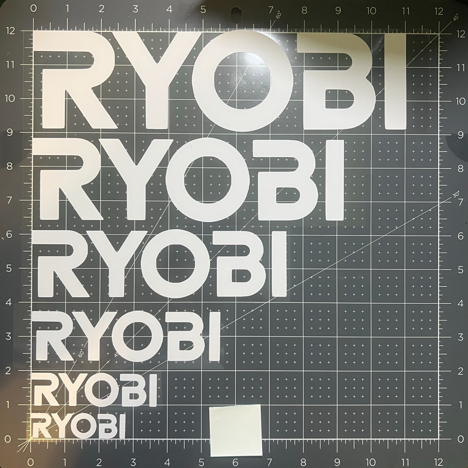 Ryobi Sticker Decal 3.5" 5.5" 7.5" 11" 13" 15" Power Tools Battery Drill Saw