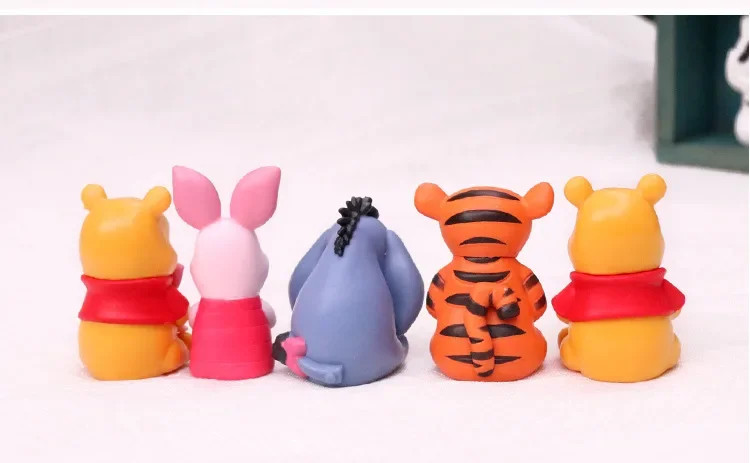 10pcs/set Cartoon Winnie The Pooh Action Figure Toy Pooh Bear Tigger Eeyore Pigl