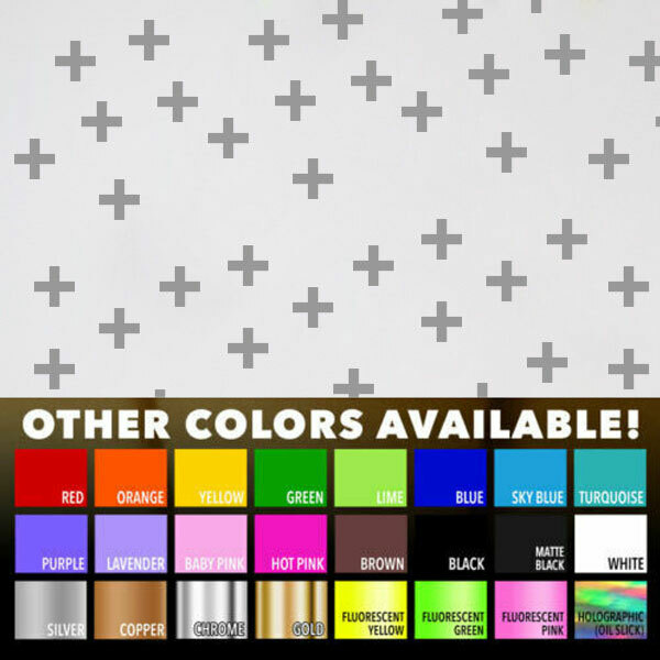 1.5" X 1.5" Crosses Home Wall Bedroom Window DIY Vinyl Decals Sticker Art Decor