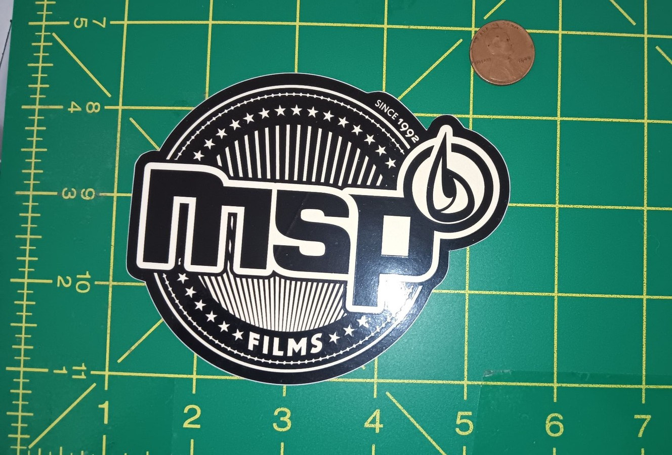 Round Films Logo Vinyl Sticker Decal Black White Die Cut Glossy Movie Logo