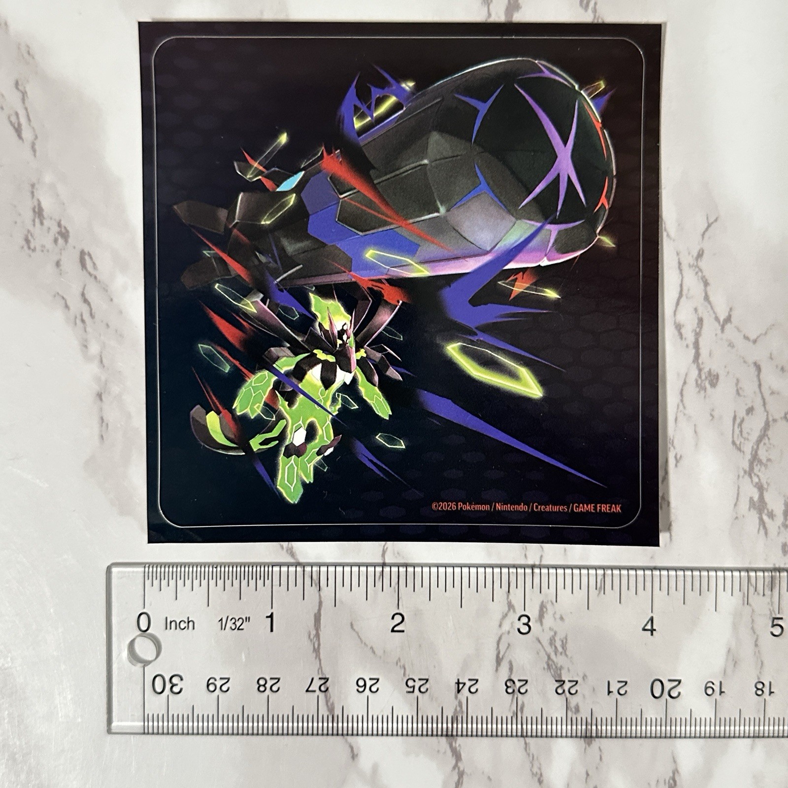 Pokemon TCG Mega Evolutions Mega Zygarde EX Reusable Sticker