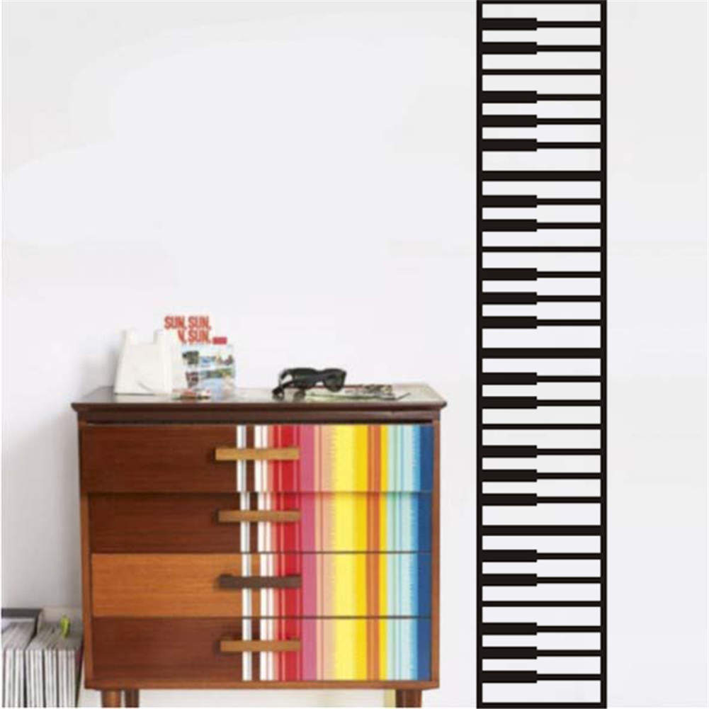 DIY Piano Keyboard Vinyl Decal Music Living Room Nursery Home Decor Wall Sticker