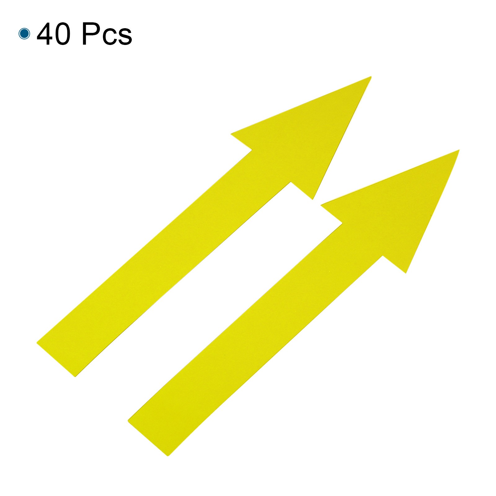 Directional Arrow Adhesive, 40pcs Waterproof Floor Decal, Yellow