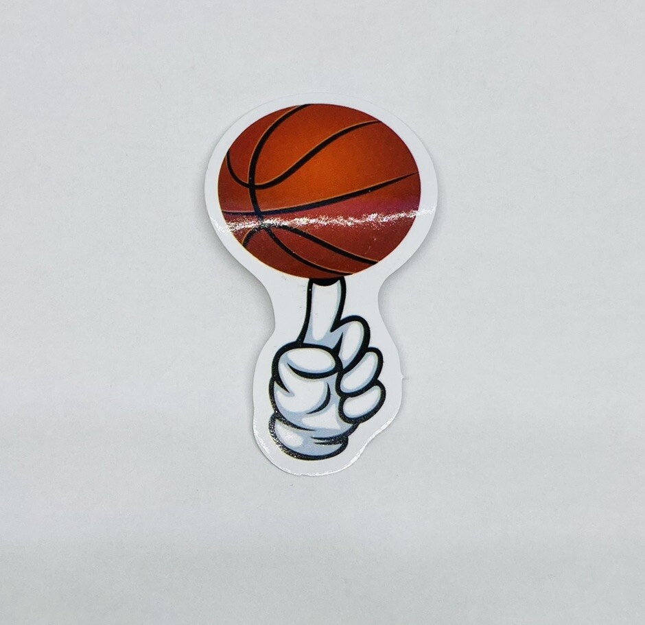 Basketball Finger Spin Sticker Sport Art Cool Trick Decal Vinyl Souvenirs Tc6