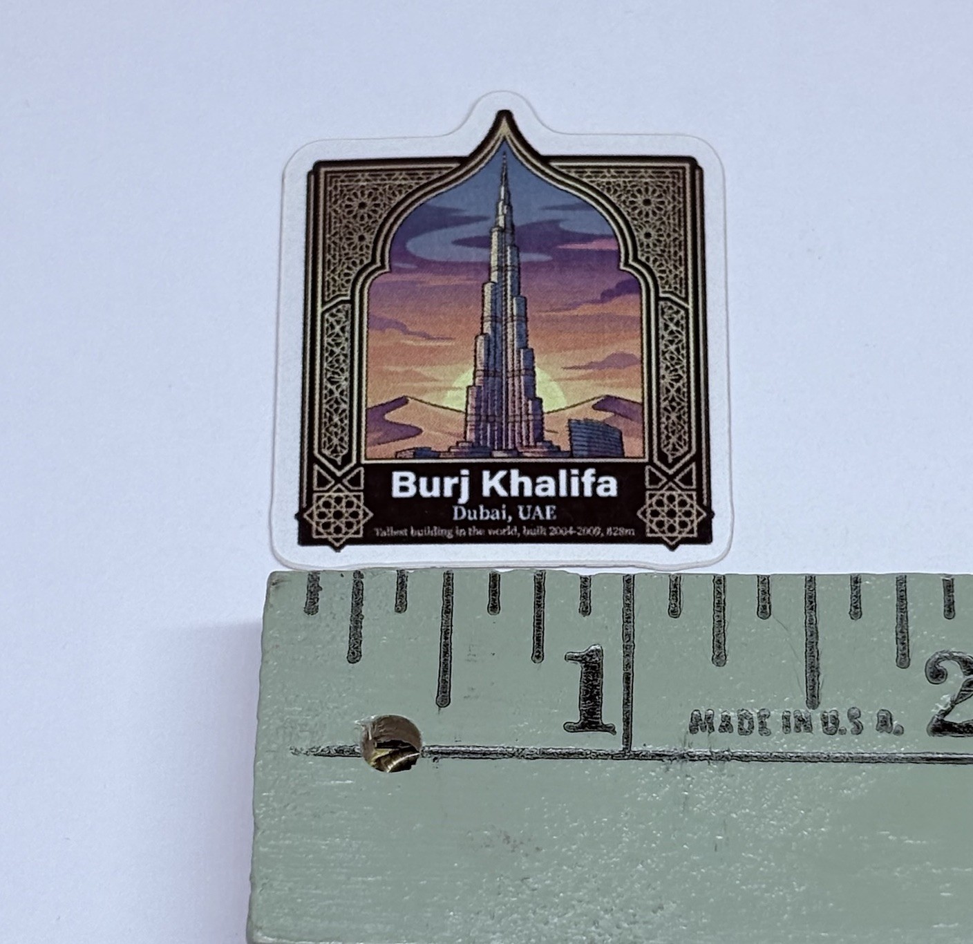 Burj Khalifa Sticker Dubai Travel City Tour Art Decal Vinyl Souvenir Tc9