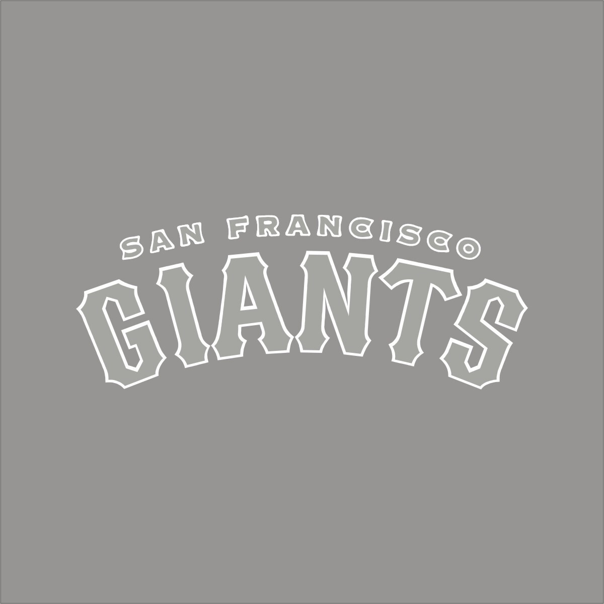 San Francisco Giants #6 MLB Team Logo 1 Color Vinyl Decal Sticker Window Wall