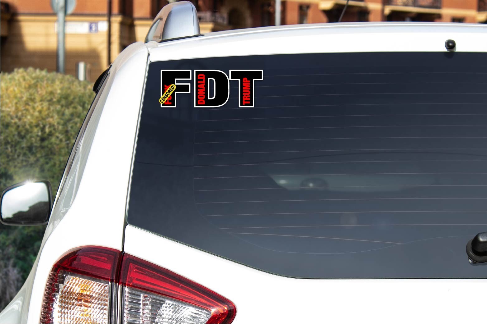 FDT F*** Donald Trump Decal Sticker Printed Die Cut Anti MAGA Vance Pro Democrat