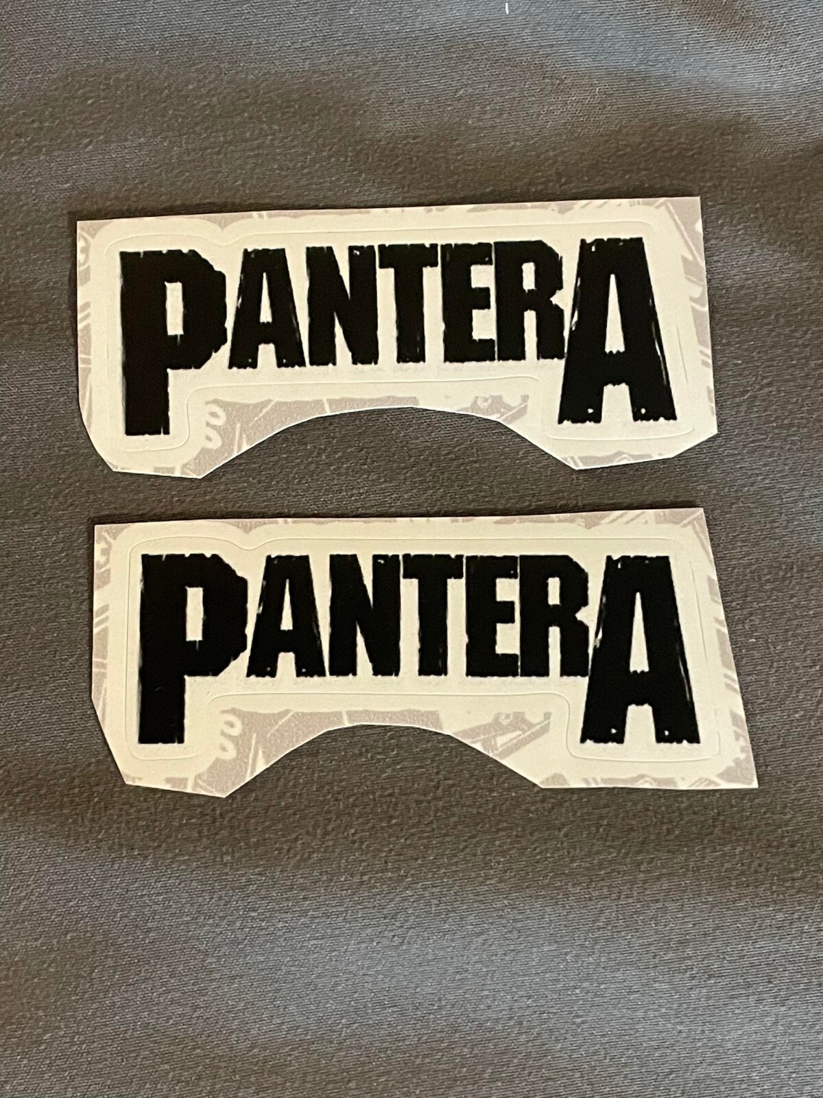 Lot of 2 PANTERA 1" x 2 3/4" Band Logo STICKERS Black White FAST! FREE Dimebag