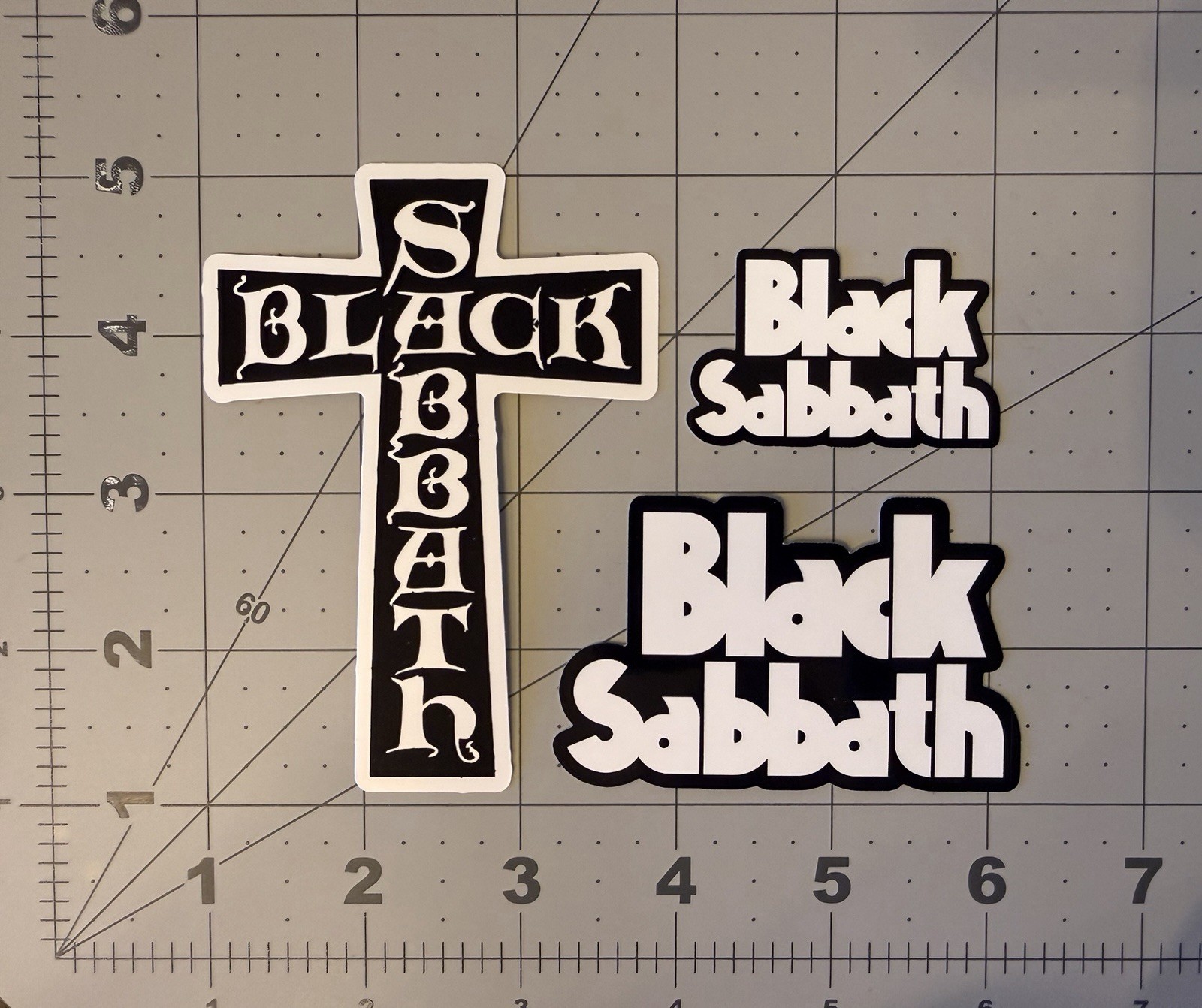 Black Sabbath Ozzy Osbourne Stickers 3 Sticker Lot Hard Rock Heavy Metal B