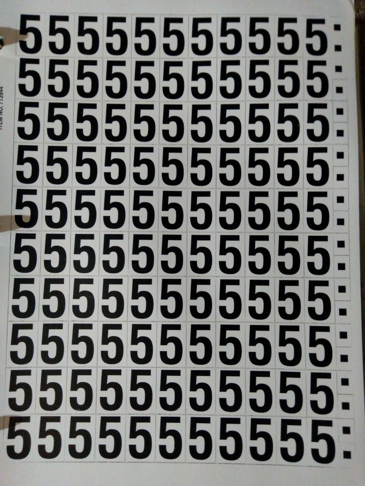 1" Set of Digits Numerals Mailbox Home Locker House Numbers Vinyl Sticker Decal