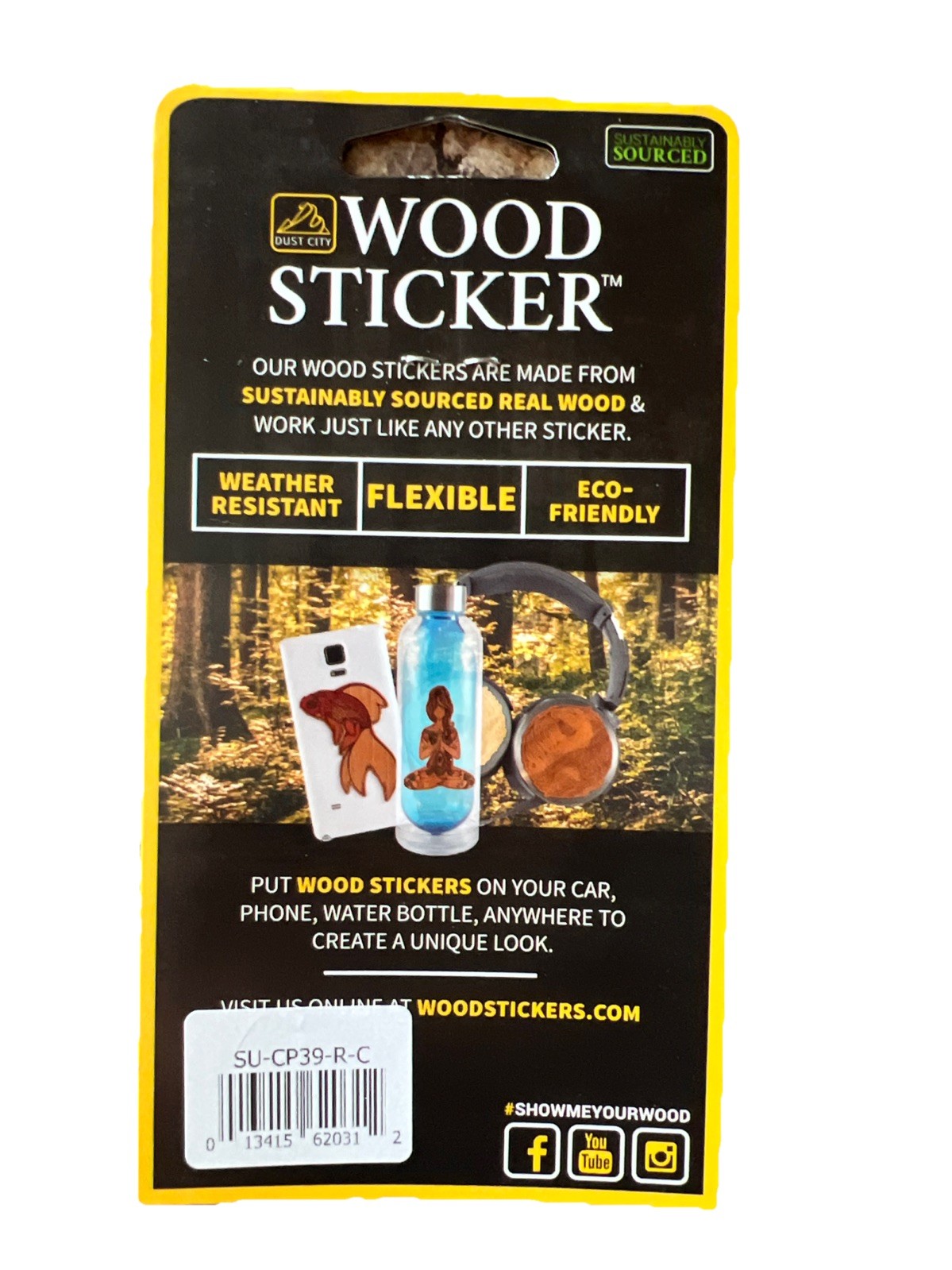 Live Simply WOOD Sticker Dishwasher SAFE Flexible Biodegradable Dust City 3M NEW
