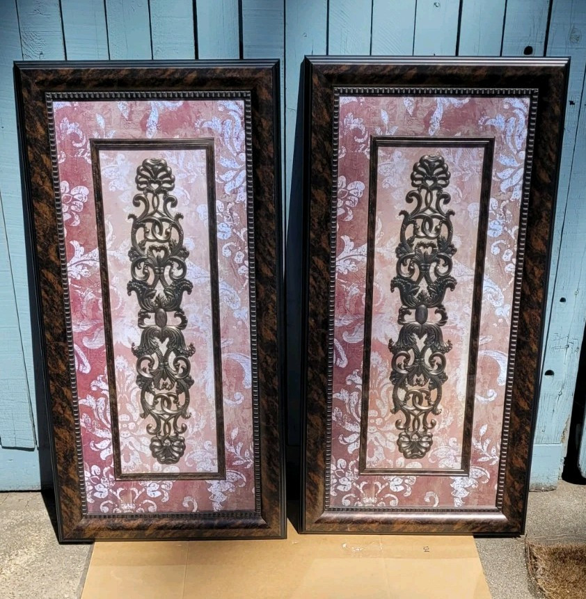 Lot 2 Decorative home decor, Framed Art, Picture, Wall Art, Portrait Hobby Lobby