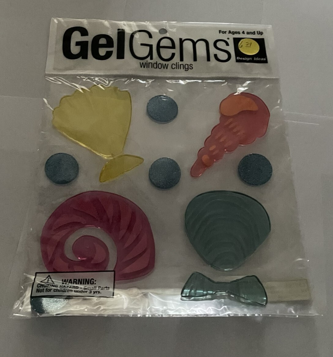 Sea Shells GelGems Window Clings Small Bag