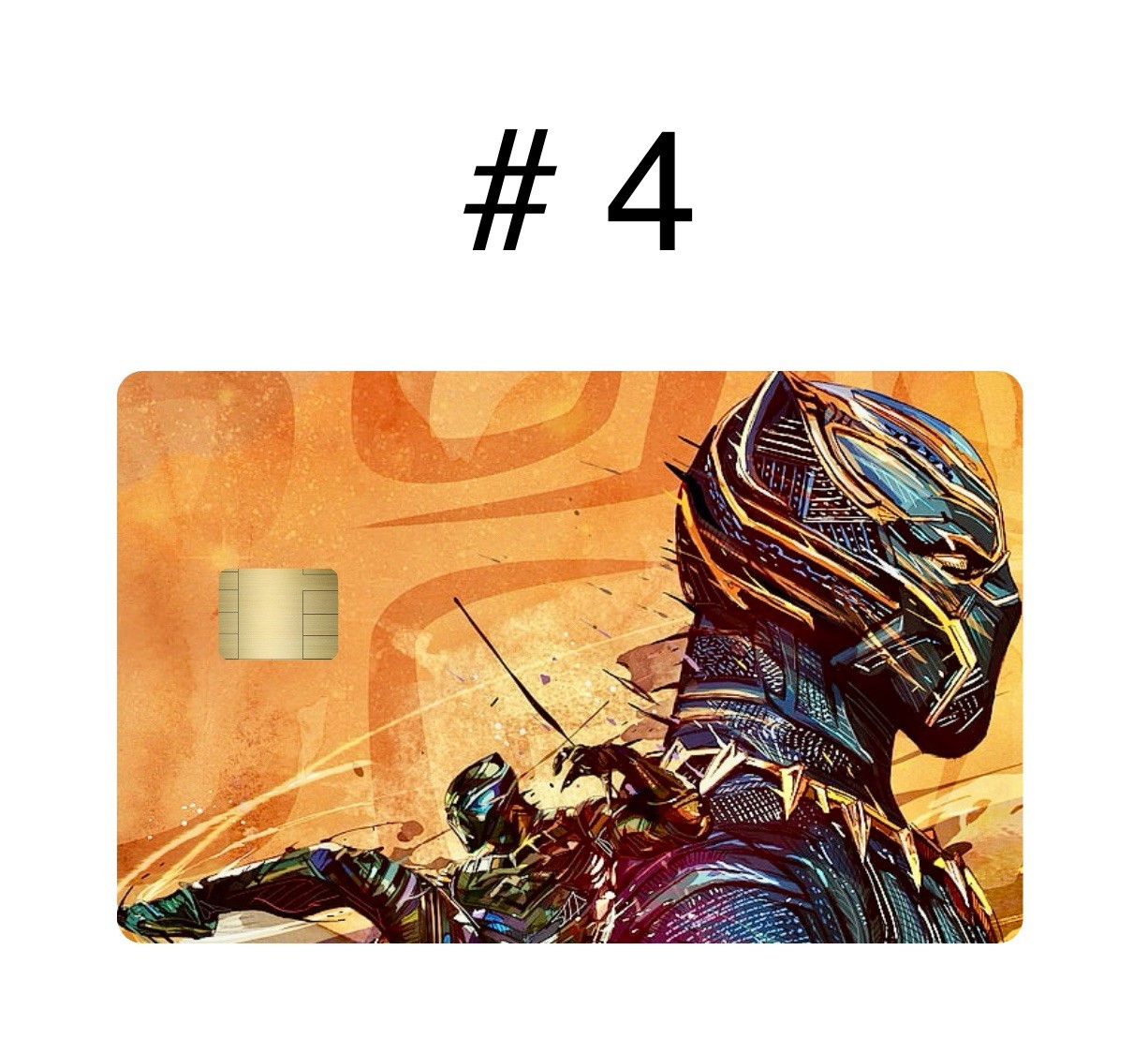 2 Black Panther Premium Print Bank Card Vinyl Skins Small Chip. Choose Any 2