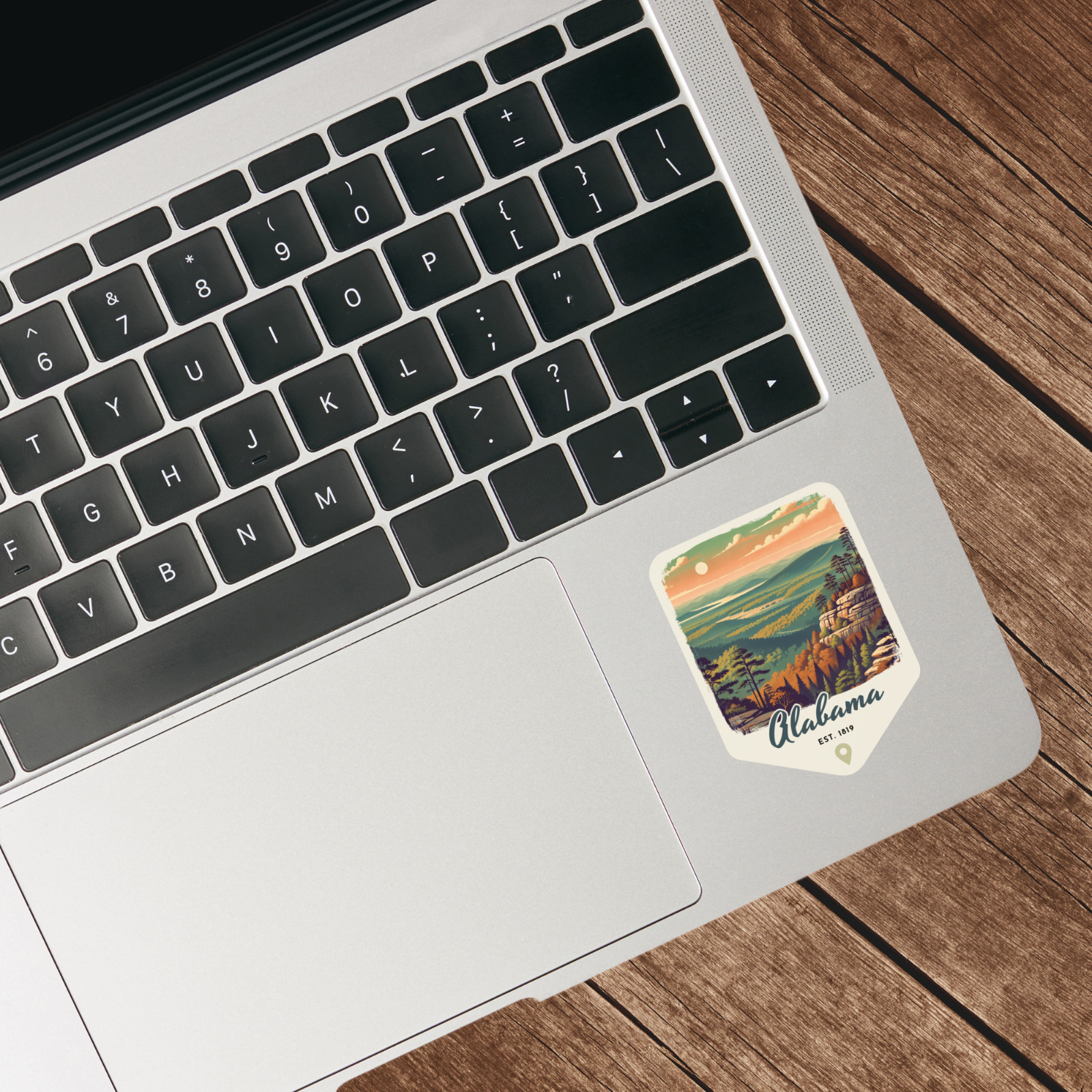Alabama State Sticker Retro Travel Vinyl Decal