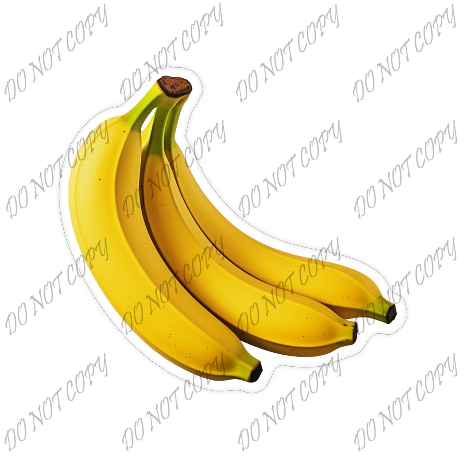 Laminated Vinyl Decal Die Cut Waterproof Sticker – Bunch of Bananas