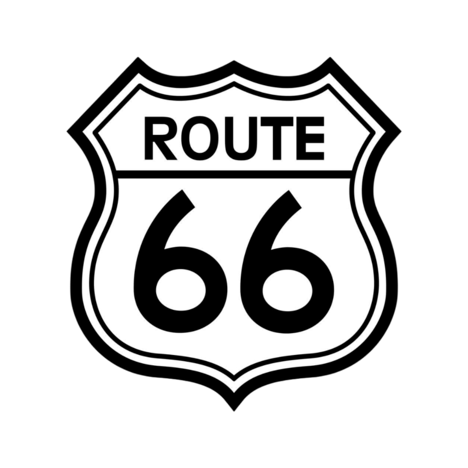 Route 66 Road Trip Sticker Labels (6) Card Gift Craft Journal Scrapbook
