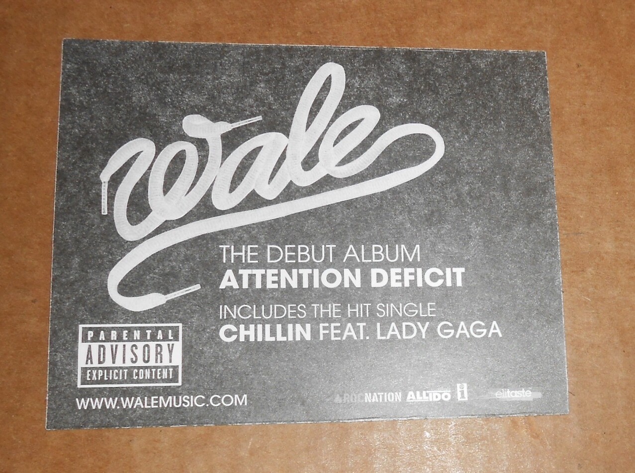 Wales Attention Deficit Sticker Original Promo 4×5 RAP
