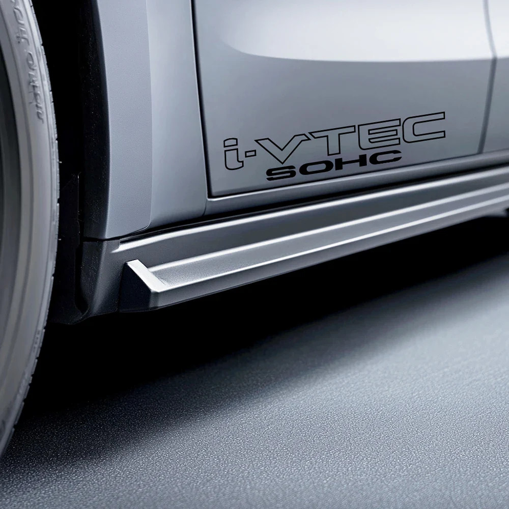 Aftermarket I-VTEC SOHC Sport Racing Vinyl Decal – 2-Pack Side Door Sticker | 9