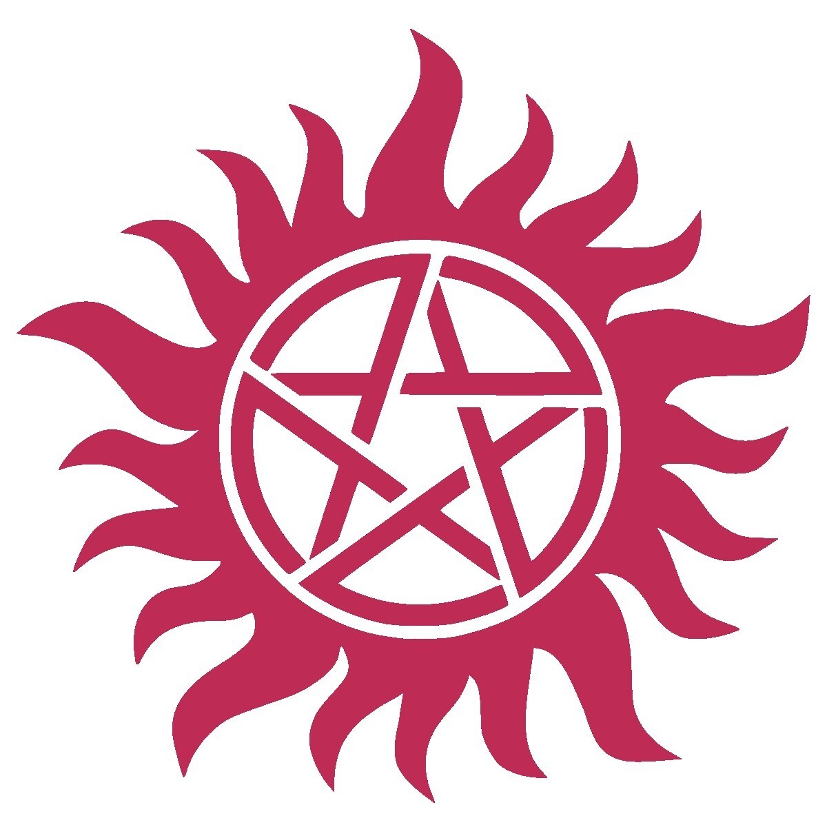 Anti Possession Symbol Decal, Supernatural Symbol Sticker, large sizes available