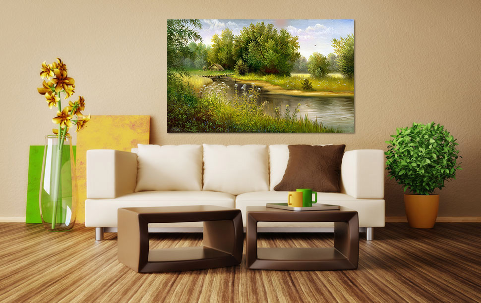 3D River Bank Tree 557 Wall Stickers Vinyl Murals Wall Print Decal Deco Art AJ