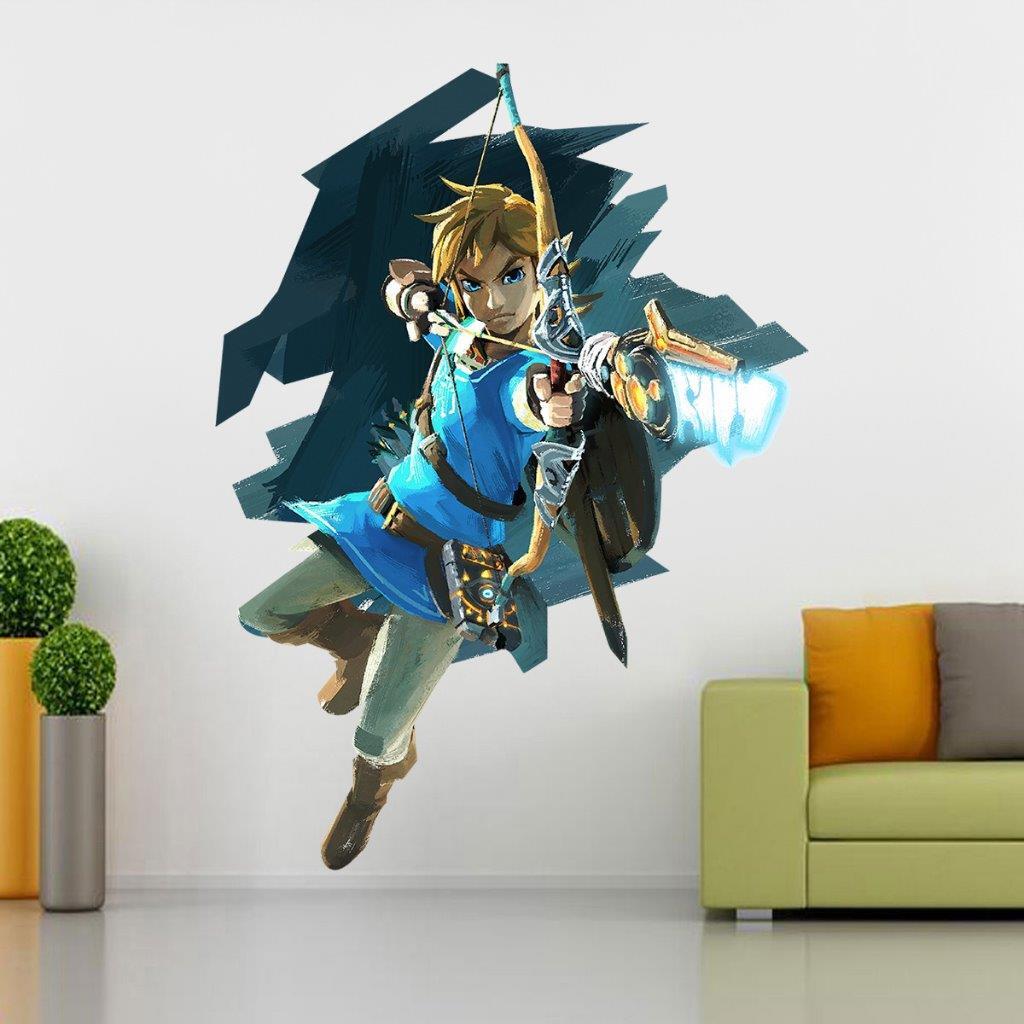 Link Legend Of Zelda Wall Sticker Decal Home Decor Art Mural Huge Giant WC34