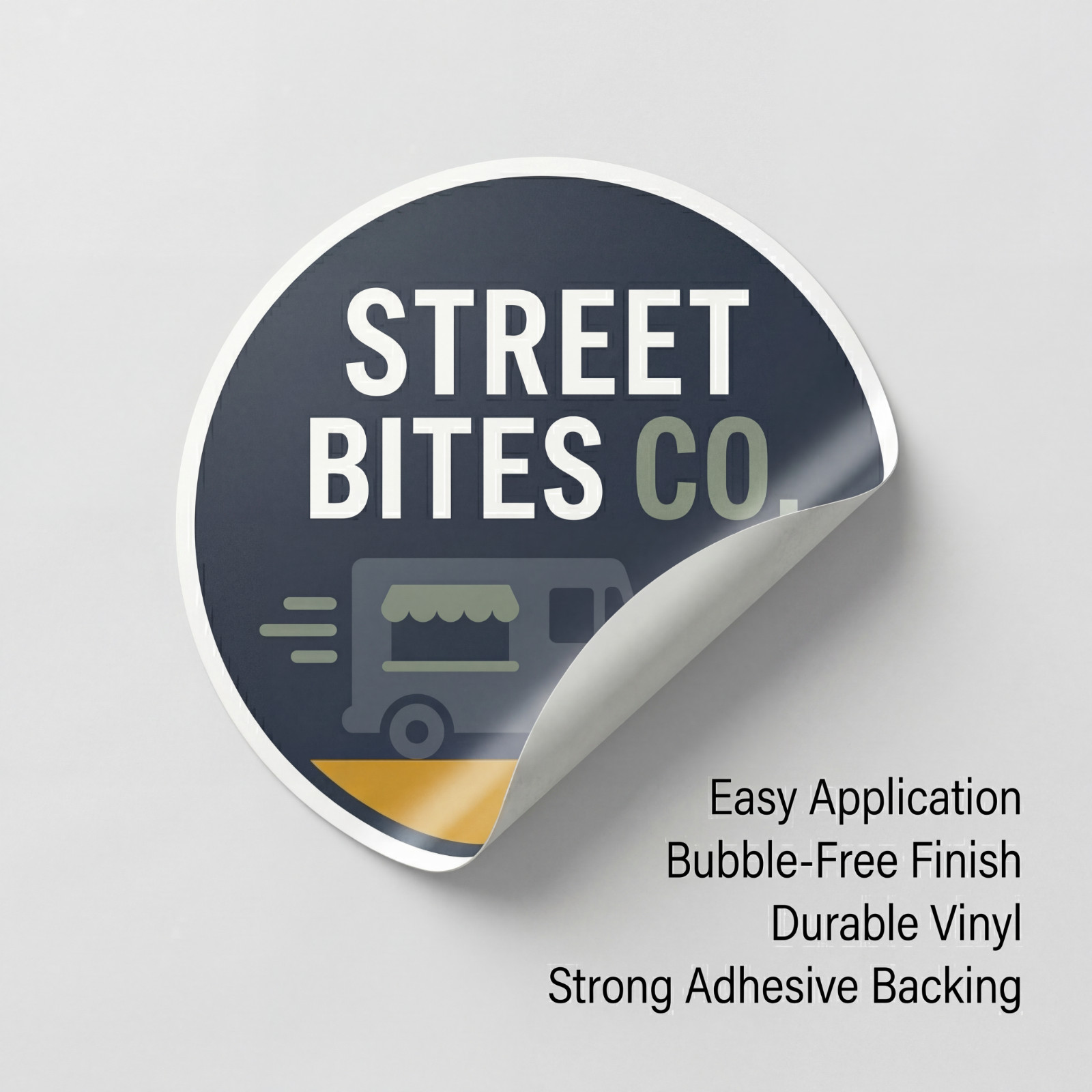 Personalized Logo Stickers Waterproof Vinyl Custom Business Labels 50 Pack