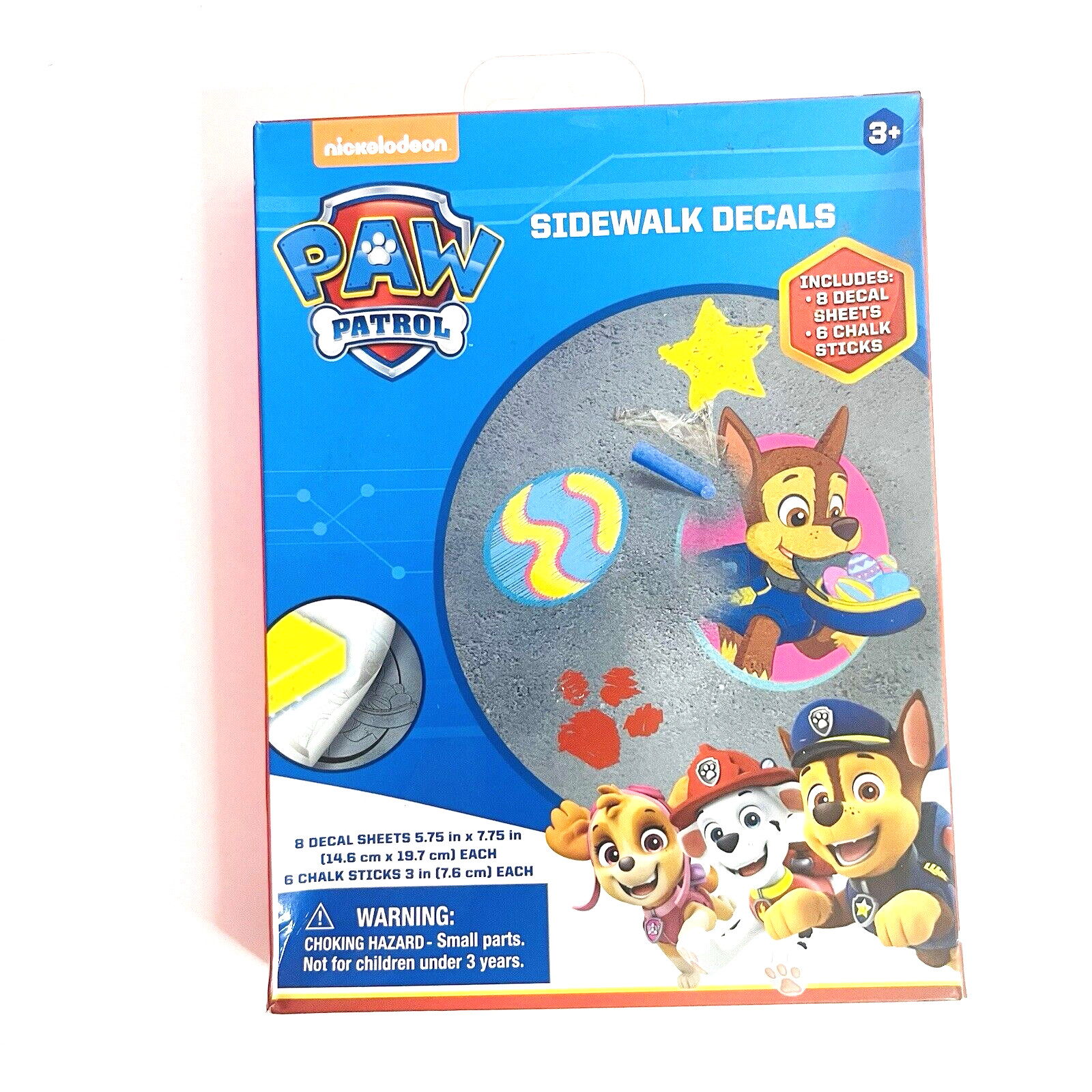 Paw Patrol Sidewalk Decals Kit for Children by Nickelodeon