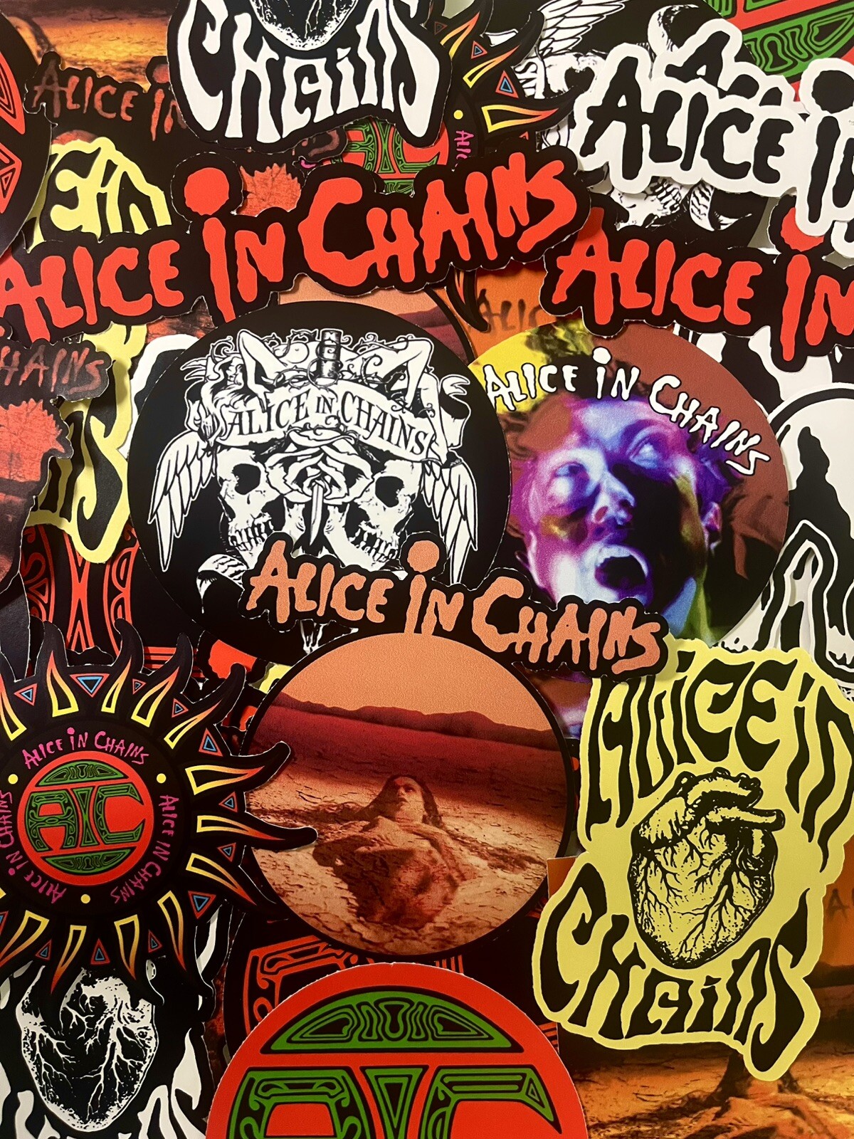 Alice In Chains Sticker Pack, Grunge Rock Sticker Pack,