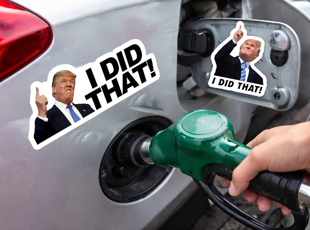 I DID THAT Donald Trump Sticker Decal Car Gas Pump Station 2" Trump Sticker 20PK