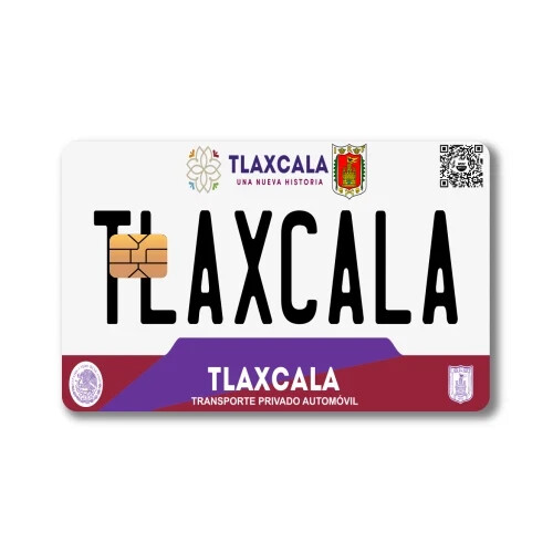 Mexican License Plate Sticker (4-Pack) | CHOOSE STATE | Mexico Placa Card Skin D