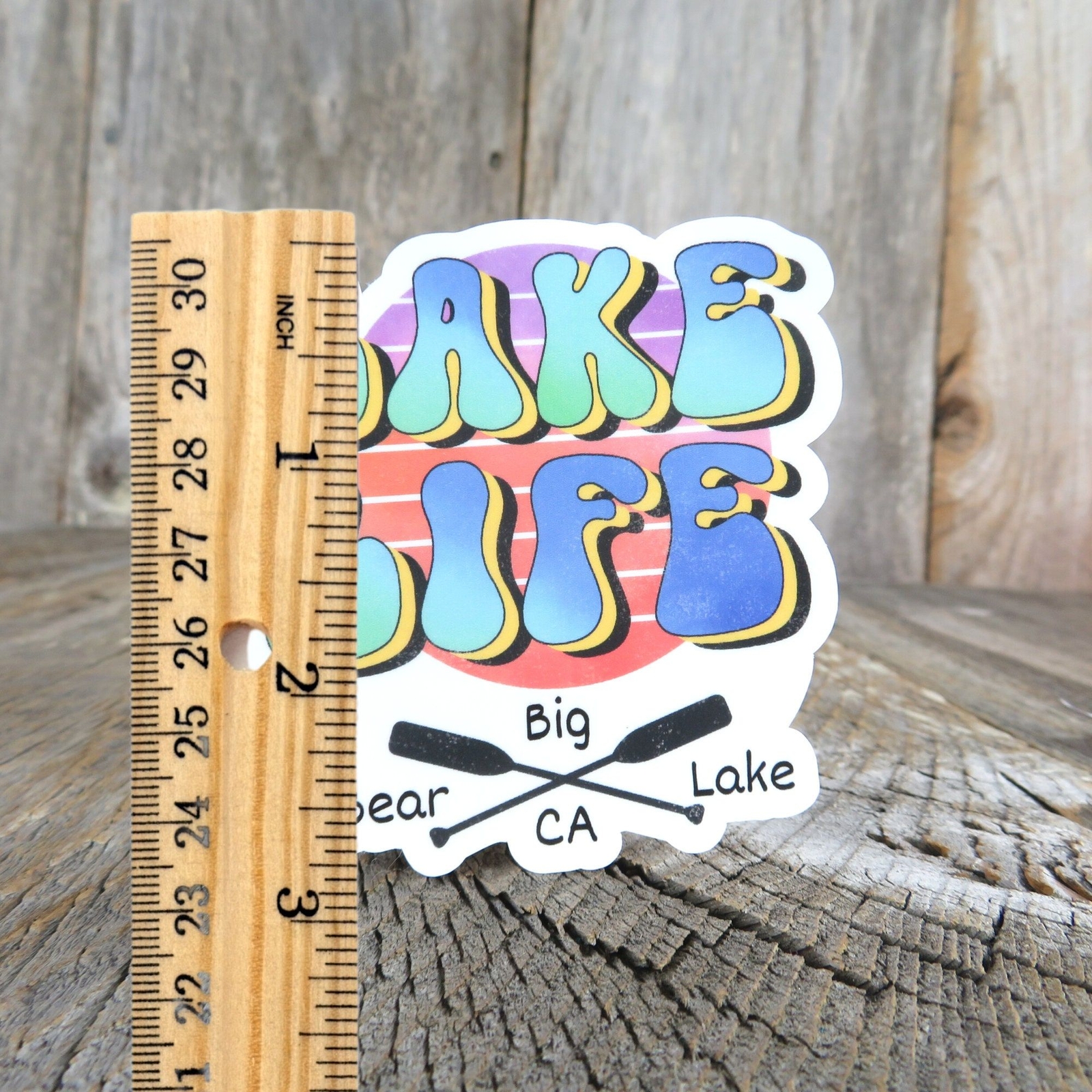 Lake Life Big Bear Lake California Sticker Waterproof Souvenir San Bernardino