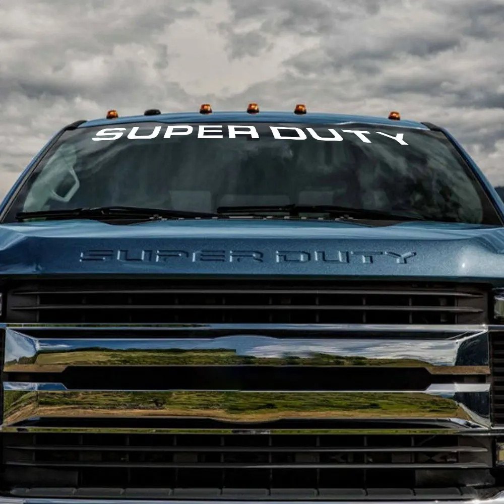 Aftermarket Front Windshield Logo Decal for Ford Super Duty F-250 / F-350 | Viny