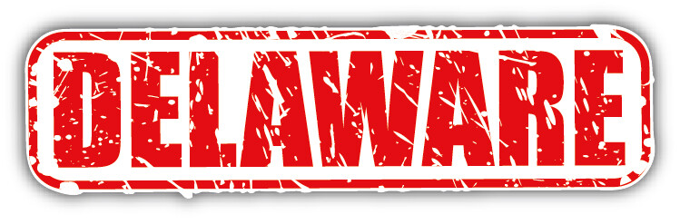 Delaware USA State Grunge Stamp Car Bumper Sticker Decal