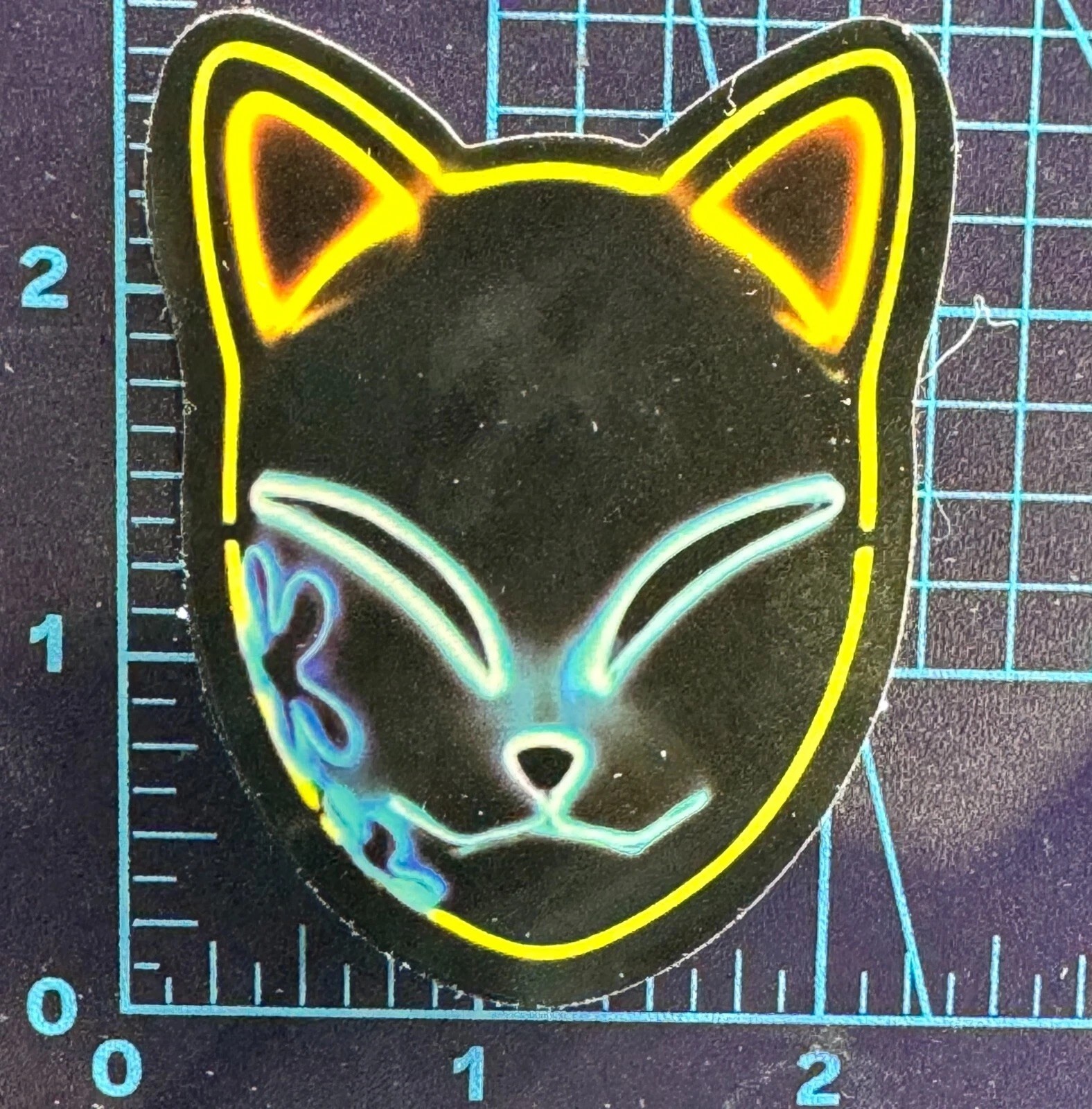 Disco Cat In Neon – Cat With A ‘Tude- Vinyl Decal Sticker Bomb Humor Club Dance