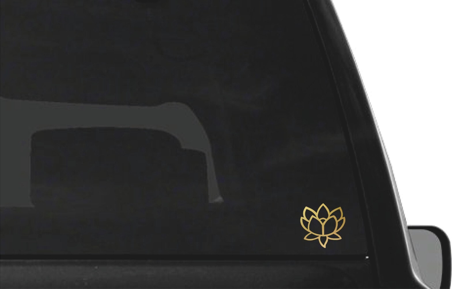 Lotus flower Outline Vinyl Decal Flower Sticker