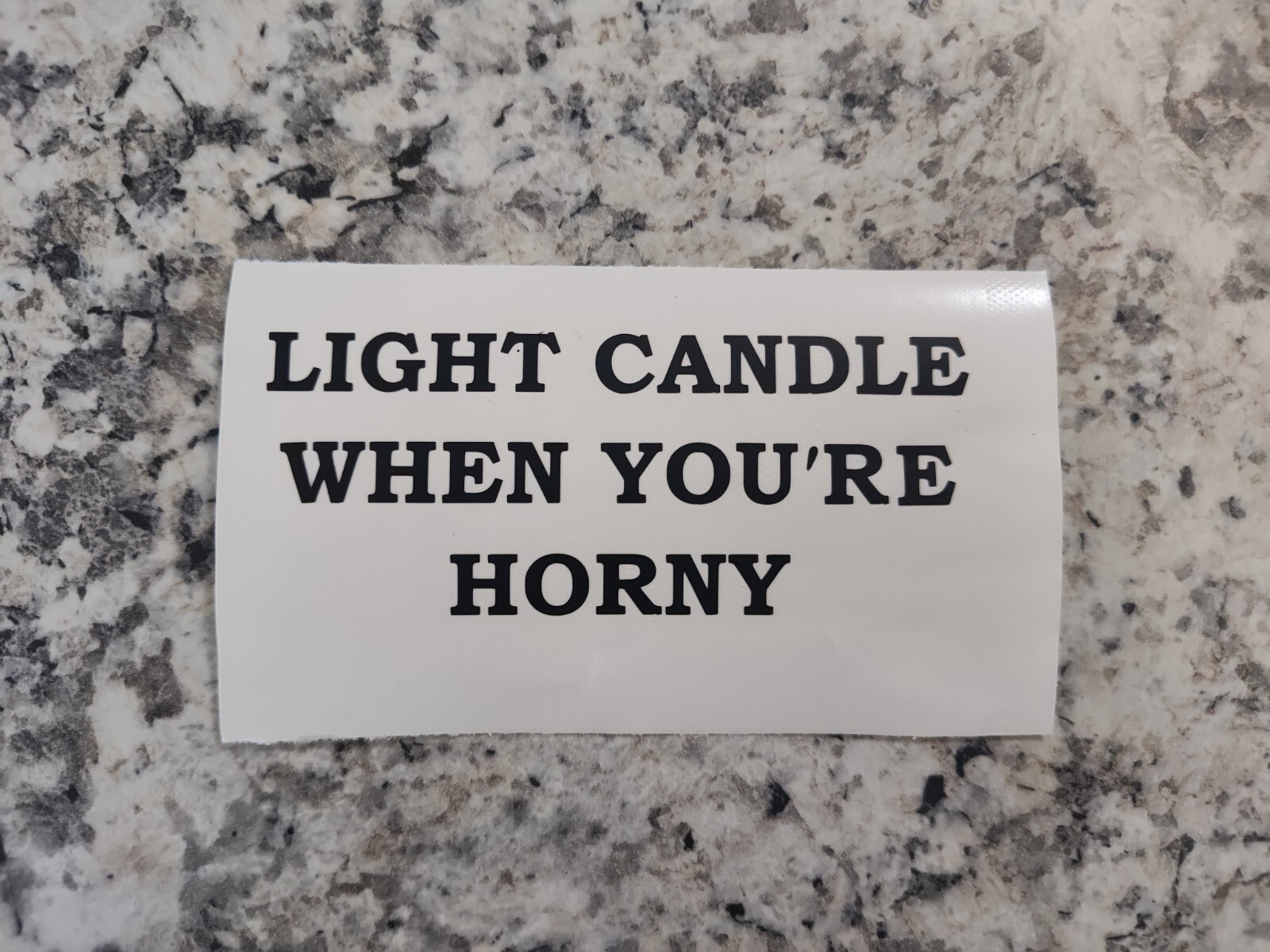 (4 Pack) Light Candle When You're Horny Sticker Vinyl Decal 1.75×5.5" USA Made
