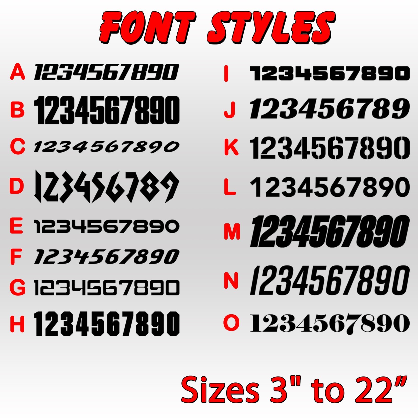 2 pack Racing Car numbers circle die-cut decal door custom number rally sport