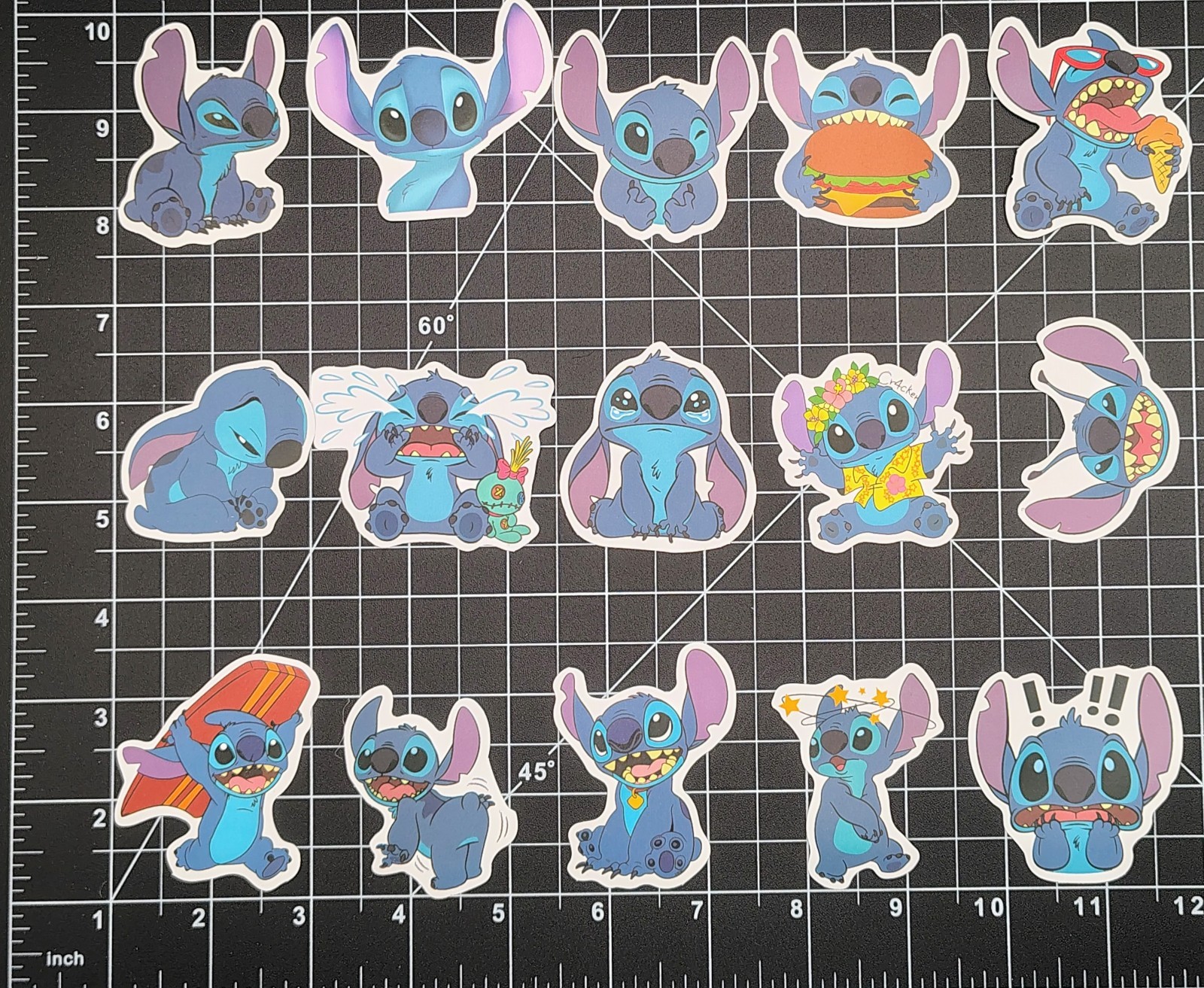 50pc Hawaii Space Alien Sticker Lot Animated Luau Creature Vinyl Decals