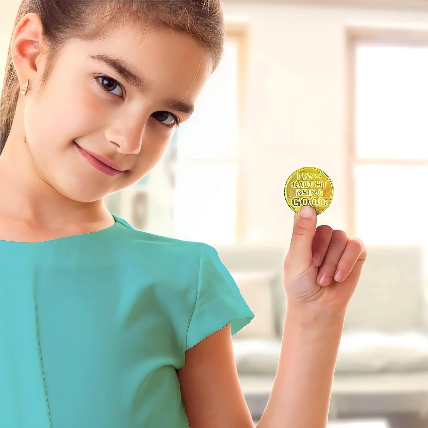 Caught Being Good Coins – Bulk Set of 144 Tokens – Classroom 1 1/4", multi