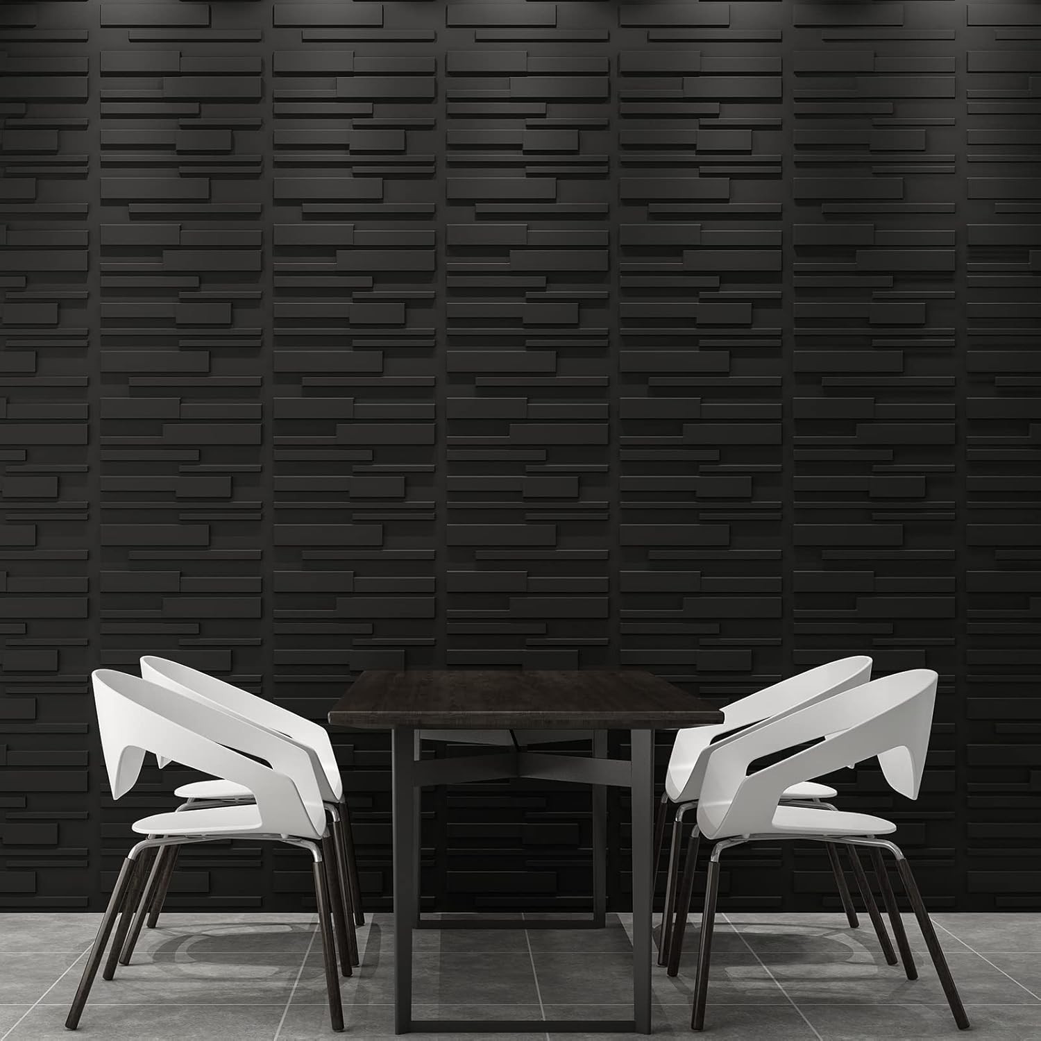 Decorative 3D Wall Panels 12 Pack 19.7" x 19.7" Creative Wall Panel Indoor