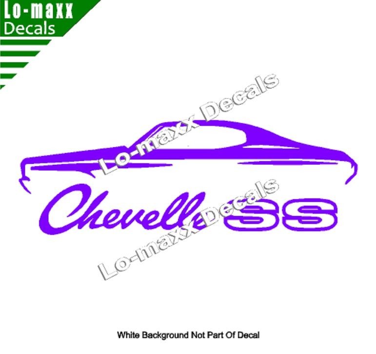 Chevelle SS Vinyl Sticker Muscle Car High Performance Graphic Die Cut Decal