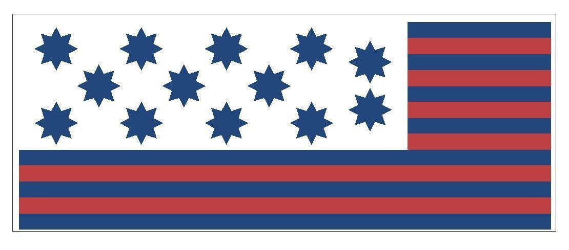 Guilford Courthouse North Carolina State Flag Sticker Decal F202