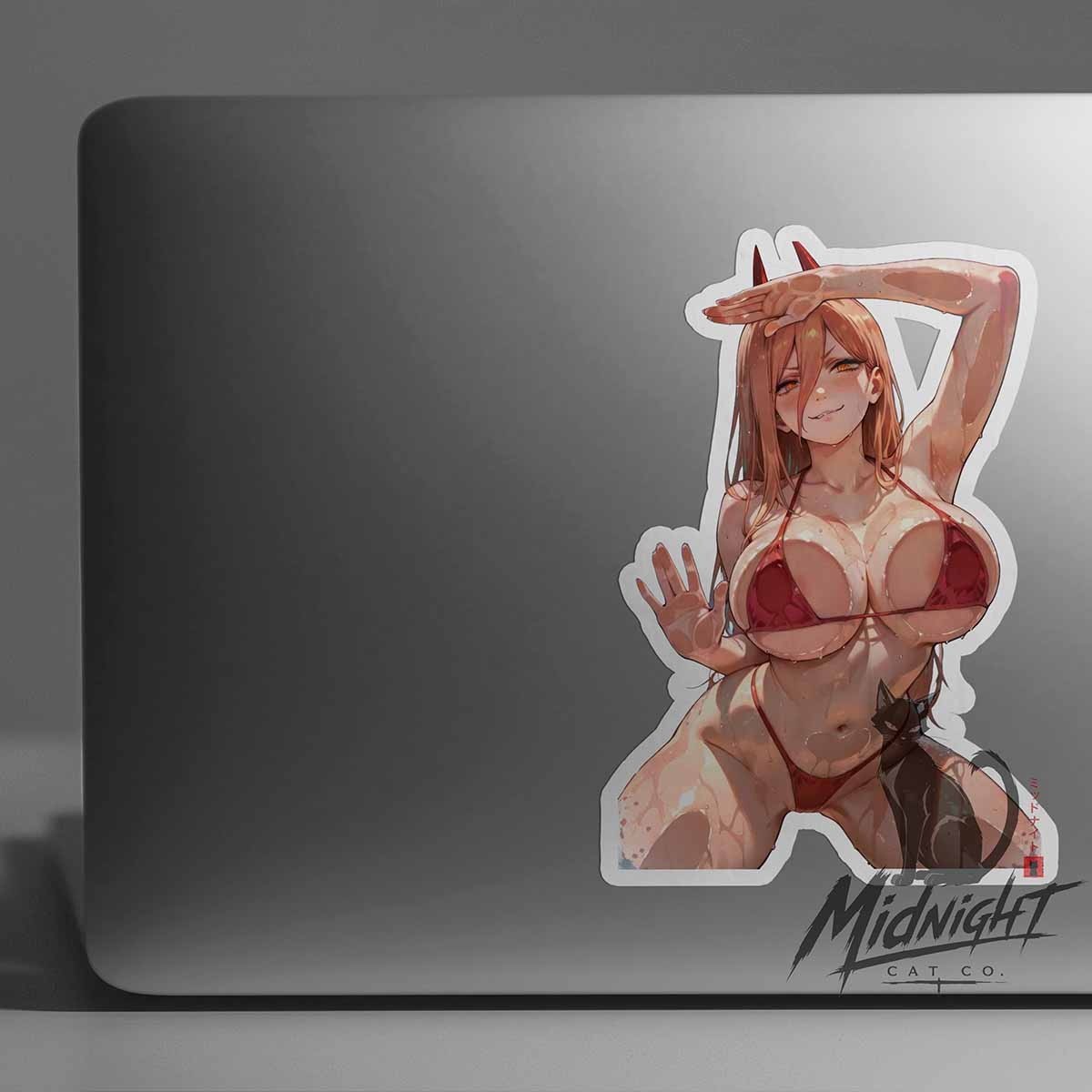 Devil Waifu 7in Vinyl Sticker Anime Manga Lewd Laptop Skateboard Car Luggage
