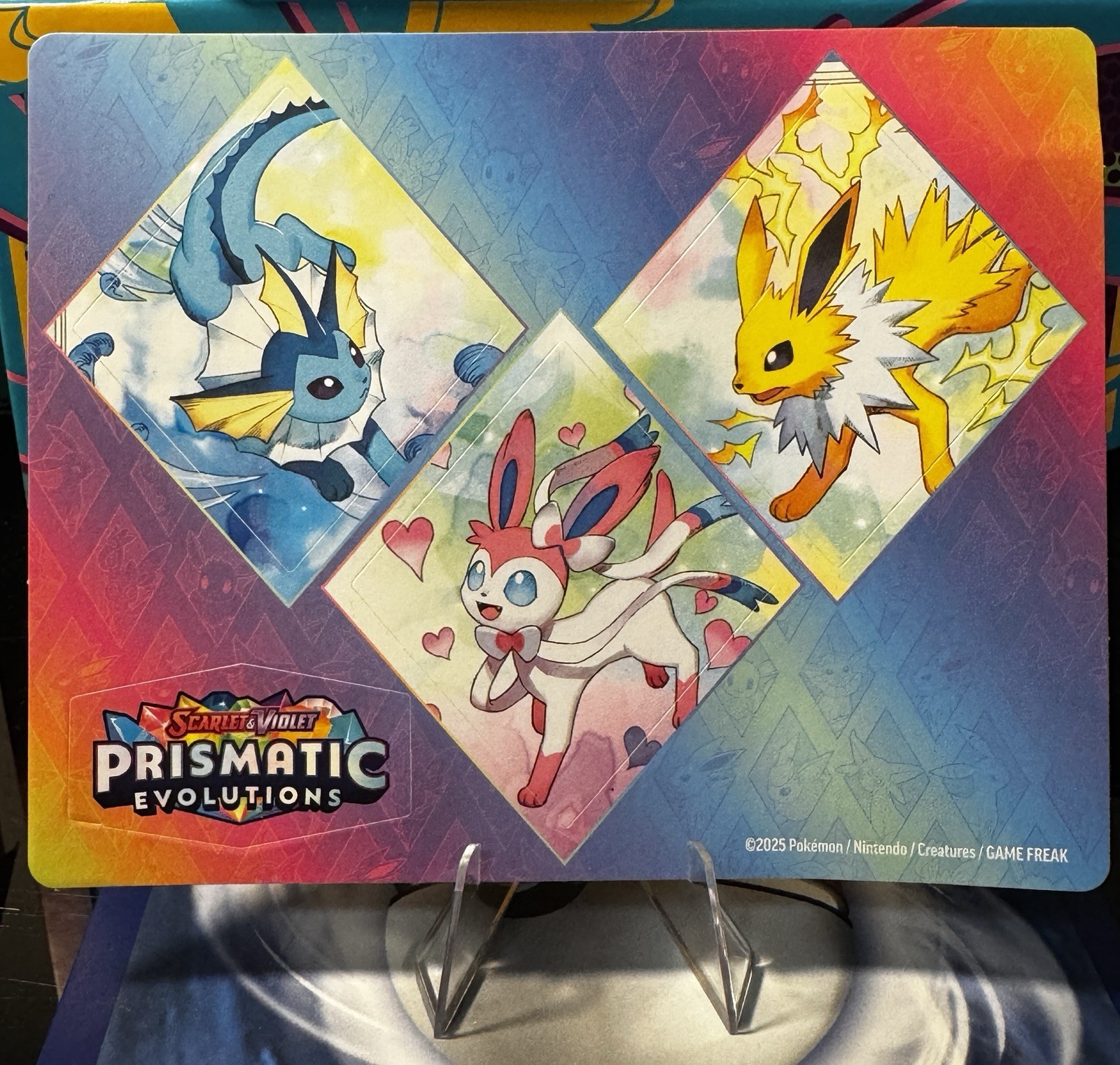 prismatic evolution tech sticker