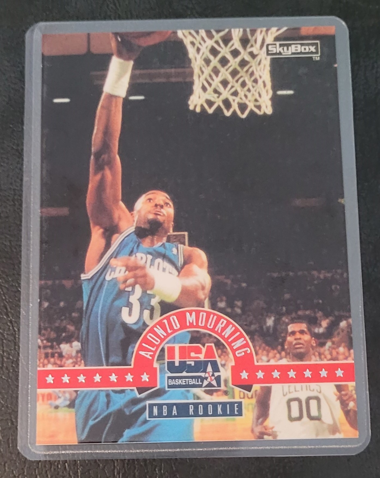 Alonzo Mourning Basketball Card HOF Fridge/Locker/Cabinet Laminated Magnet