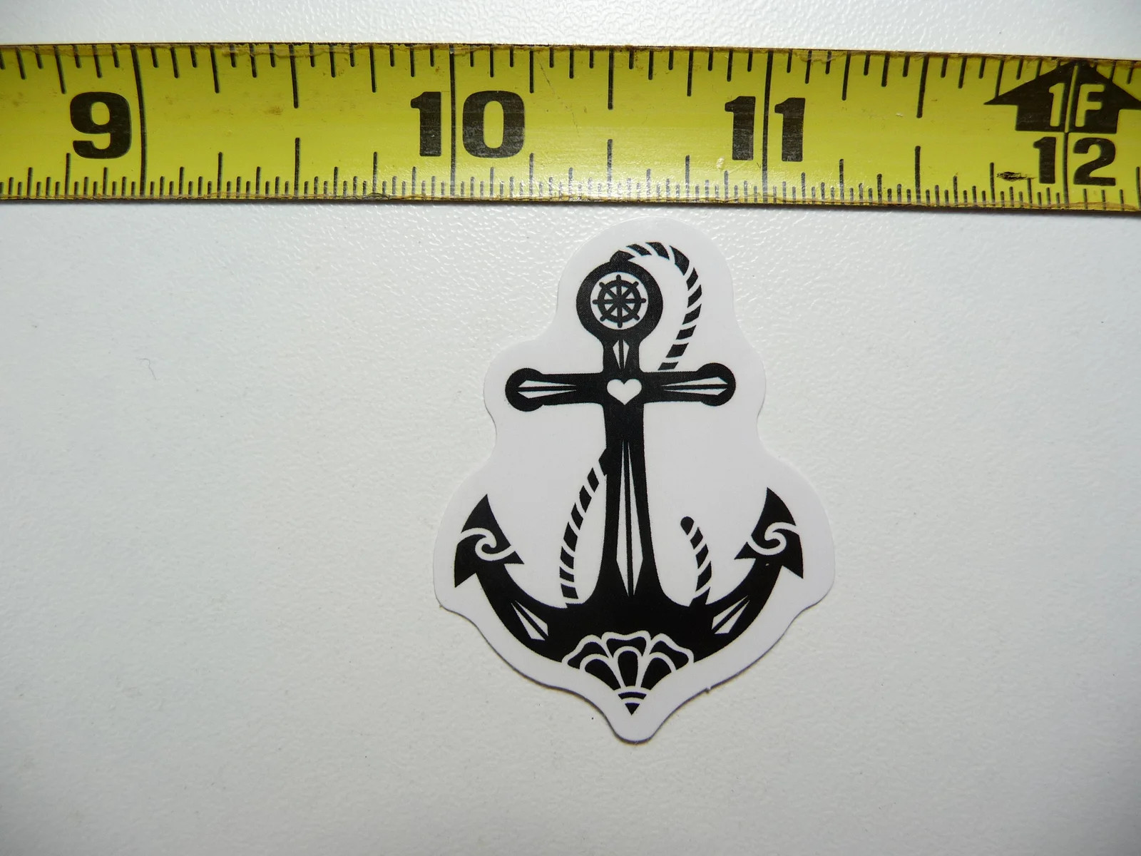 FLOWER BOAT ANCHOR SMALL STICKER DECAL TRAVEL VACATION MEMORY FUN FUNNY